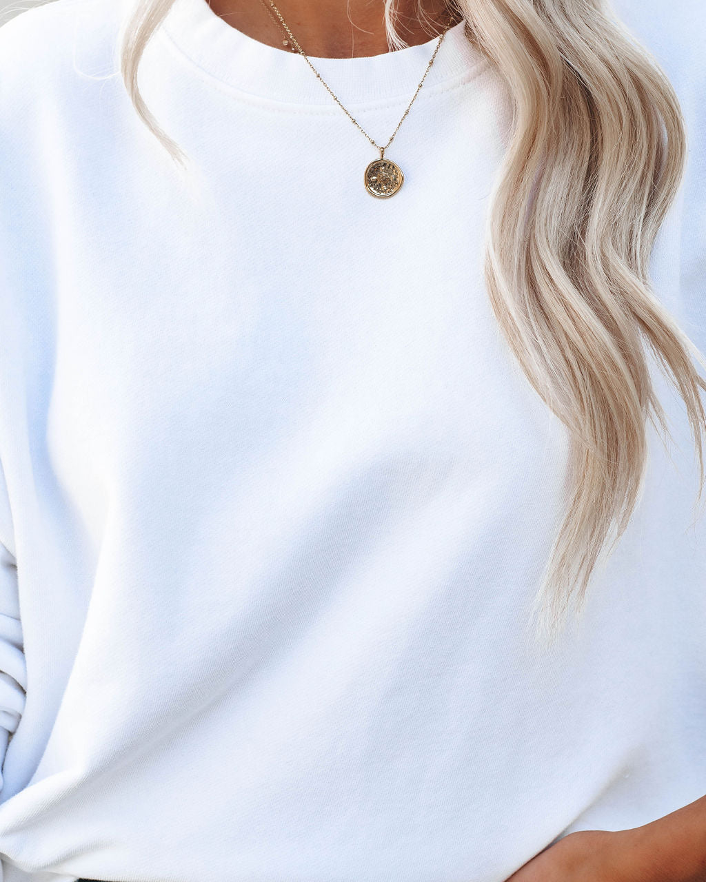 On The Daily Cotton Pullover - White
