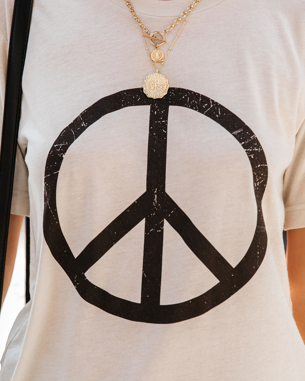 Peace Always Cotton Blend Tee