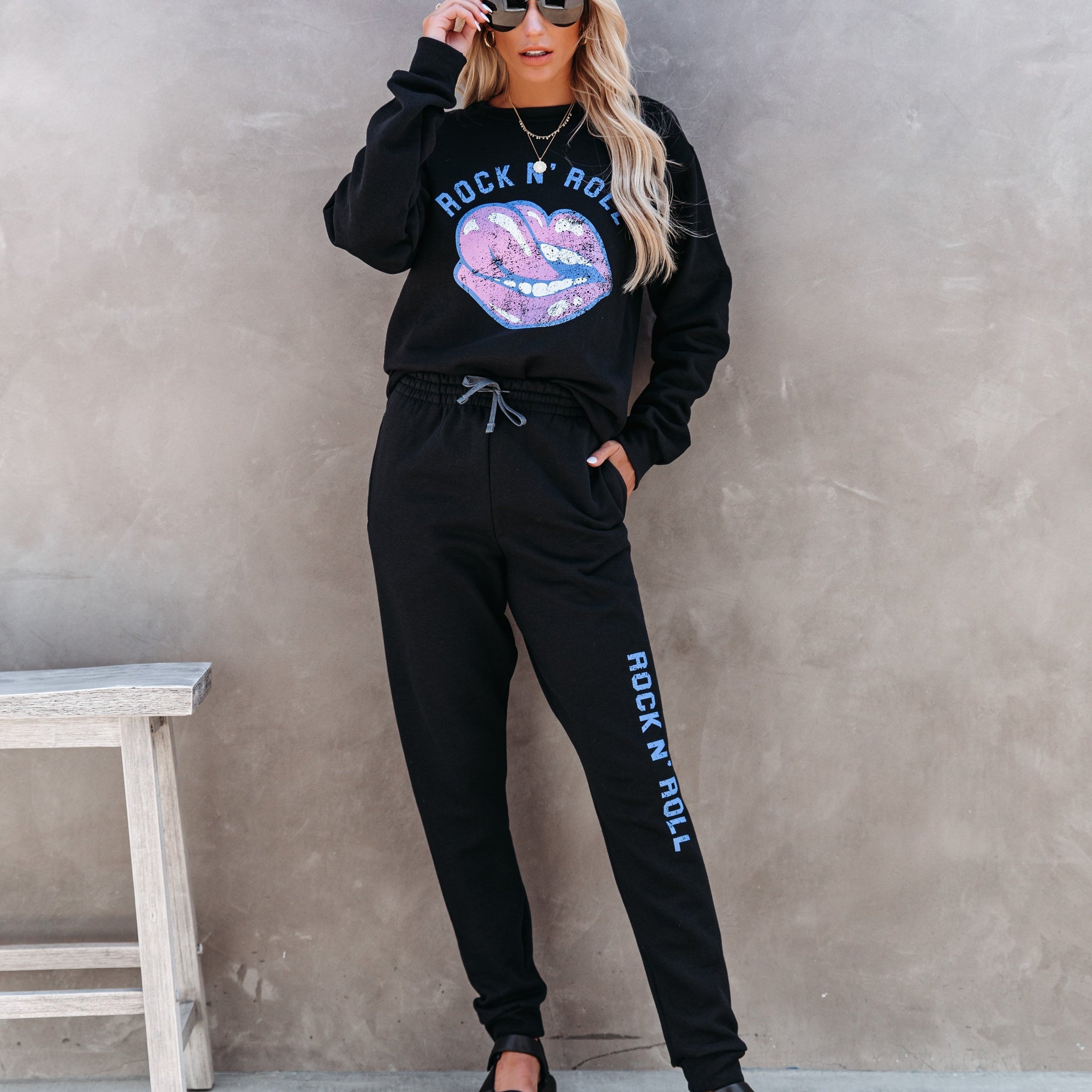 Rock N' Roll Cotton Blend Pocketed Joggers