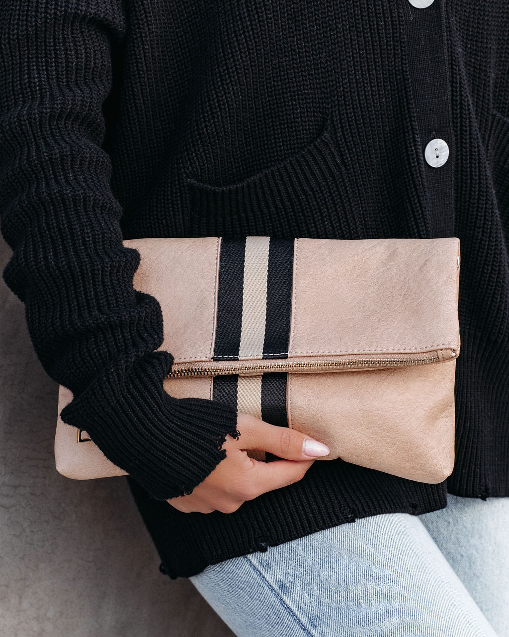 Royce Envelope Clutch - Natural
