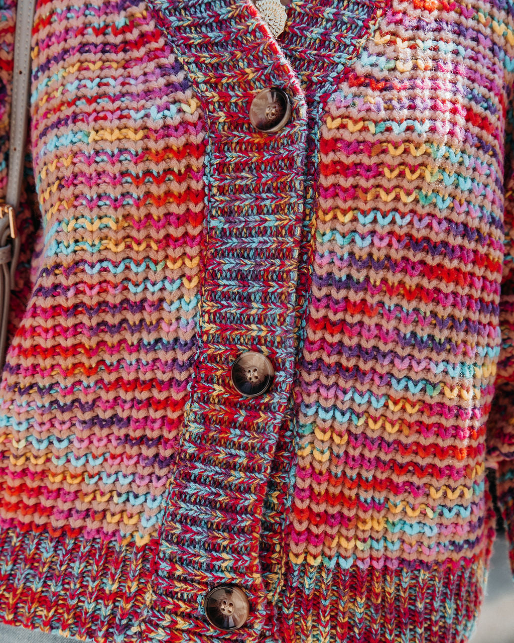 Rubicon Button Front Multi Knit Cardigan