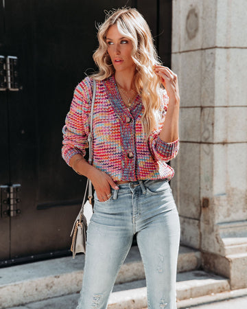 Rubicon Button Front Multi Knit Cardigan