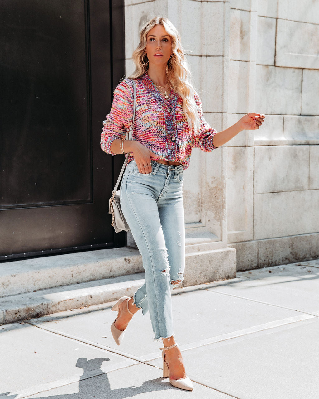 Rubicon Button Front Multi Knit Cardigan