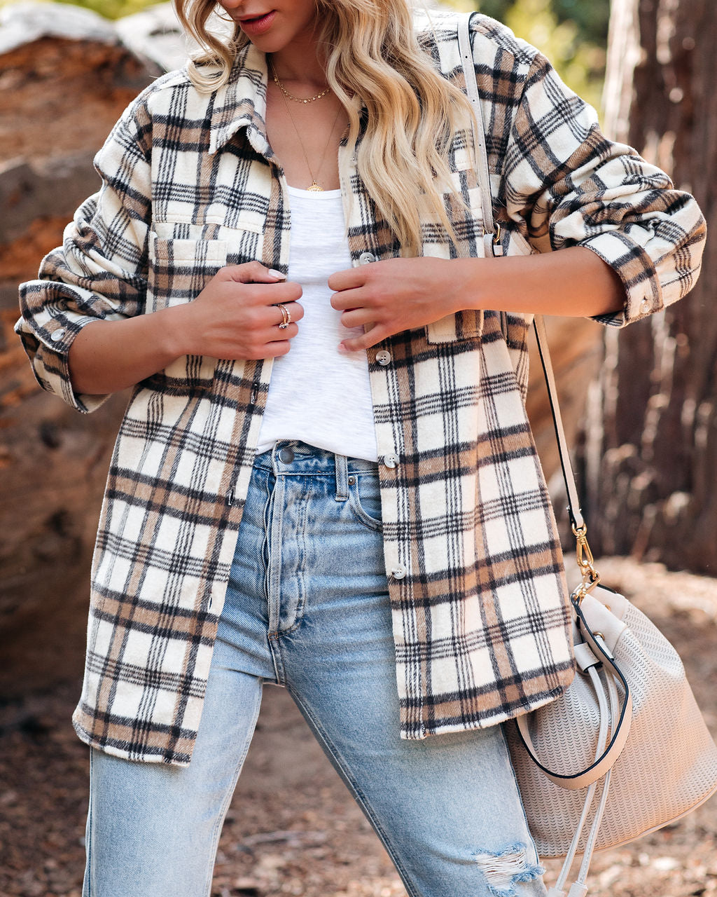 Rydell Plaid Button Down Shacket