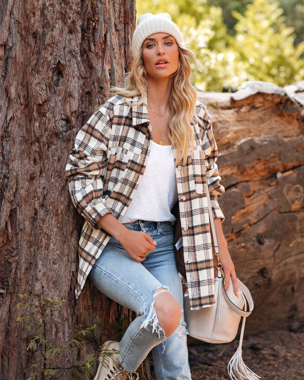 Rydell Plaid Button Down Shacket
