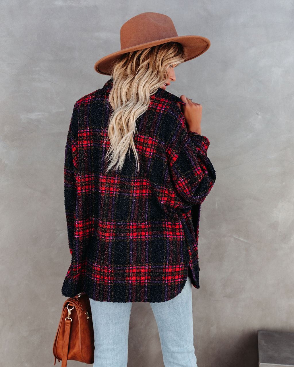 Septembers End Pocketed Plaid Shacket