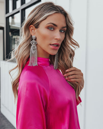 Shaquille Fringe Statement Earrings