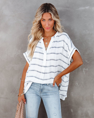 Winston Striped Woven Top